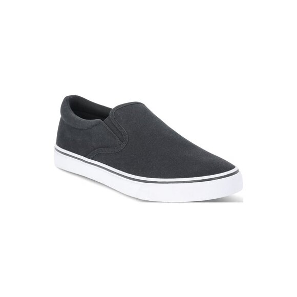 No Boundaries Men's Clinton Slip On Sneaker Size 12 Gray Wash Memory Foam